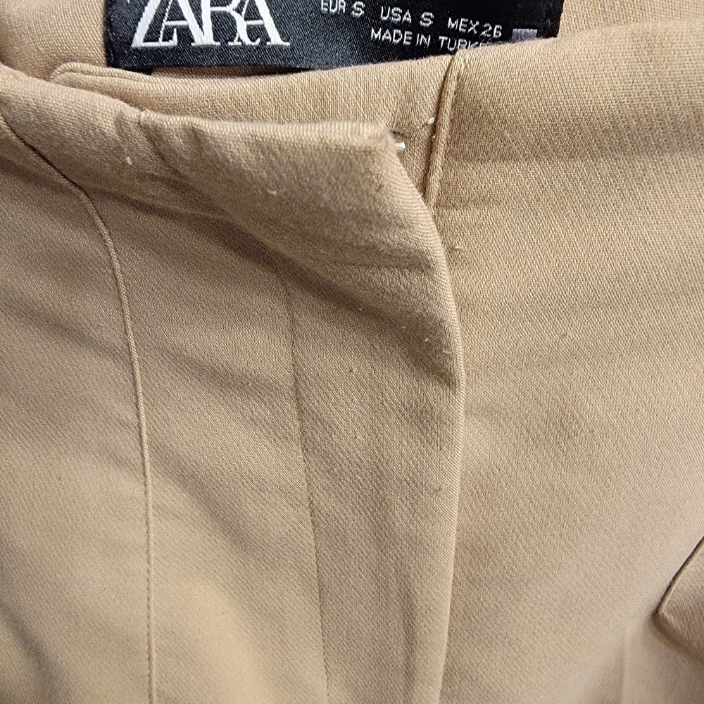 Zara Khaki Tailored Pants - Picture 3 of 6